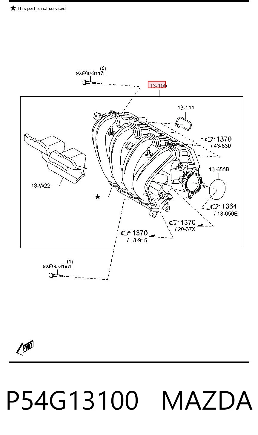 P54G13100 Mazda