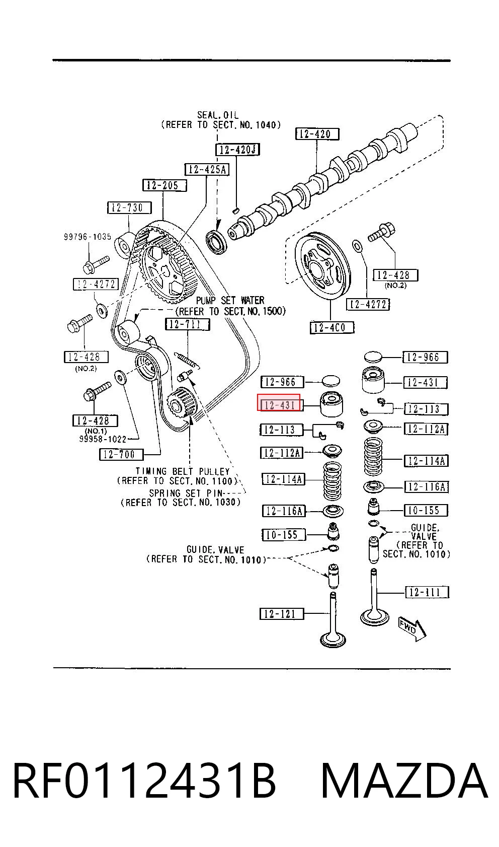 RF0112431B Mazda