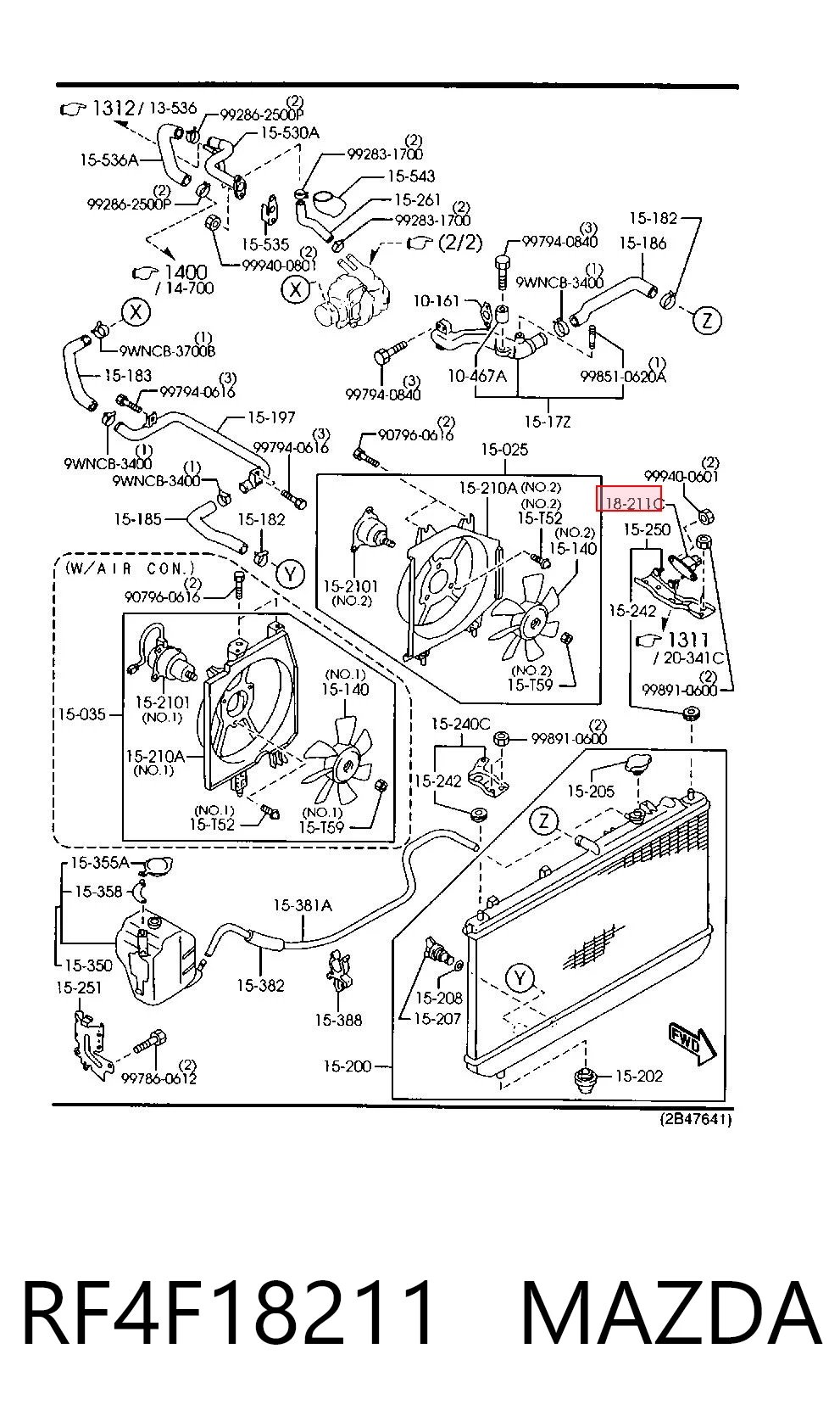 RF4F18211 Mazda Датчик тиску наддуву турбіни