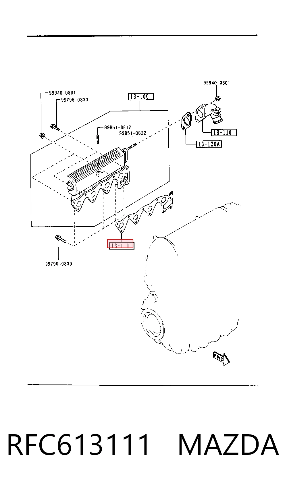 Прокладка впускного колектора Mazda E 2000/2200 фургон (SR2) (1984 - 2004) ціна, від 6.12 USD