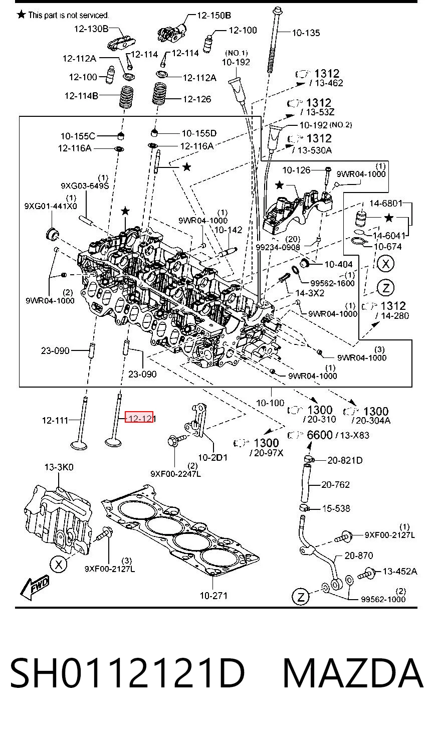 Клапан випускний SH0112121A Freccia