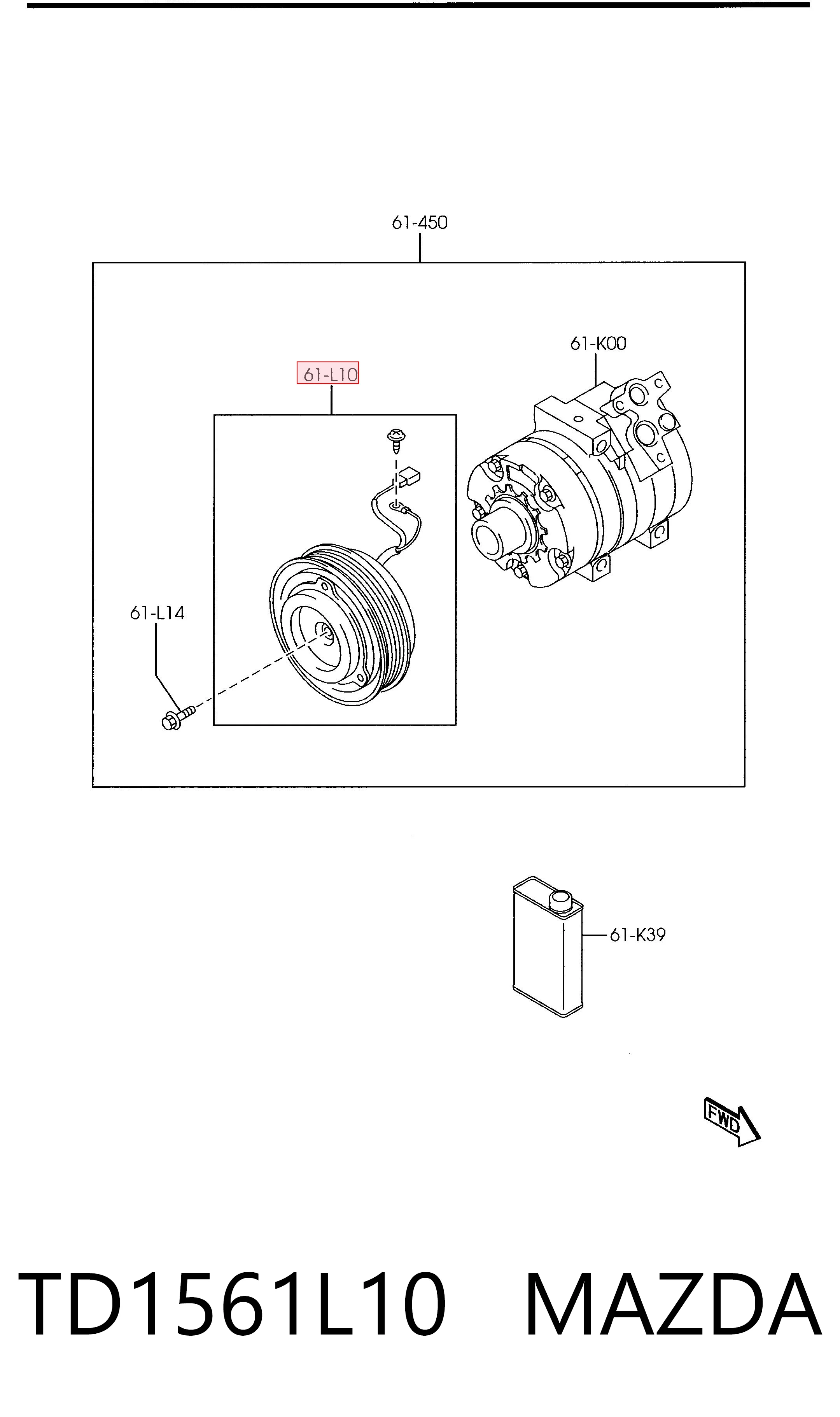TD1561L10 Mazda