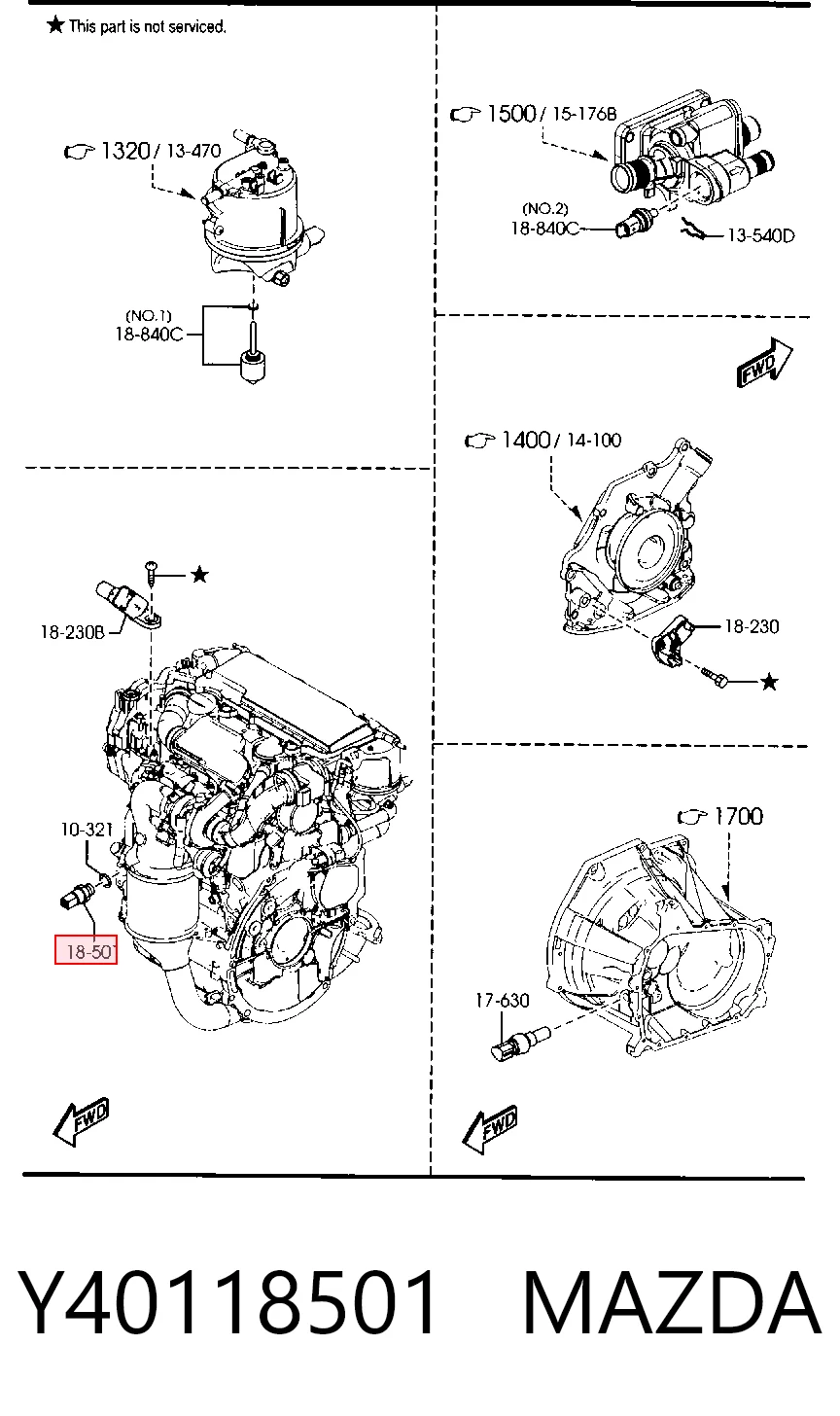 Купити Датчик тиску масла Mazda 2 II DE