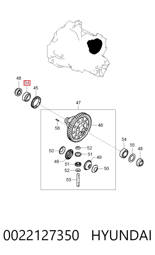 Підшипник маточини передньої, зовнішній A0029807002 Mercedes