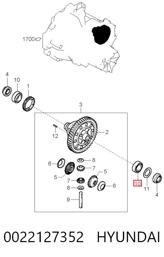 A0029807002 Mercedes Підшипник ступиці передній, зовнішній
