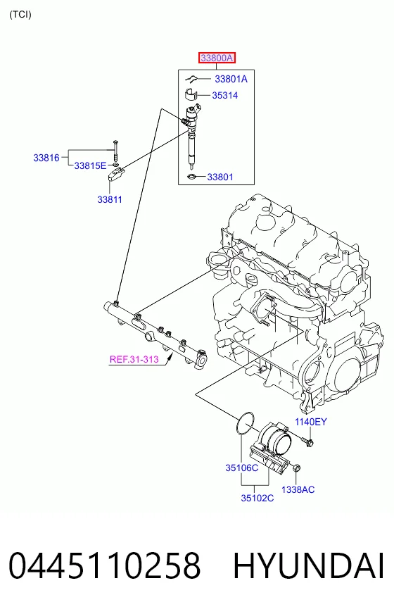 Купити Паливні форсунки Hyundai Sonata V NF