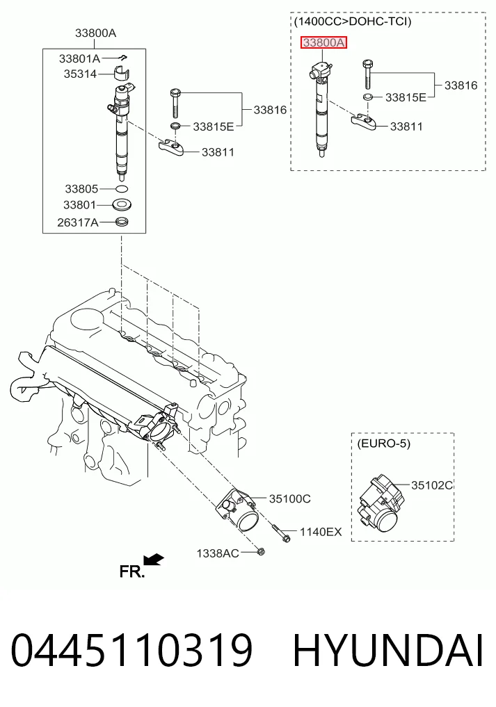 Купити 445110319 Bosch Форсунка дизельна в зборі, розпилювач + тримач