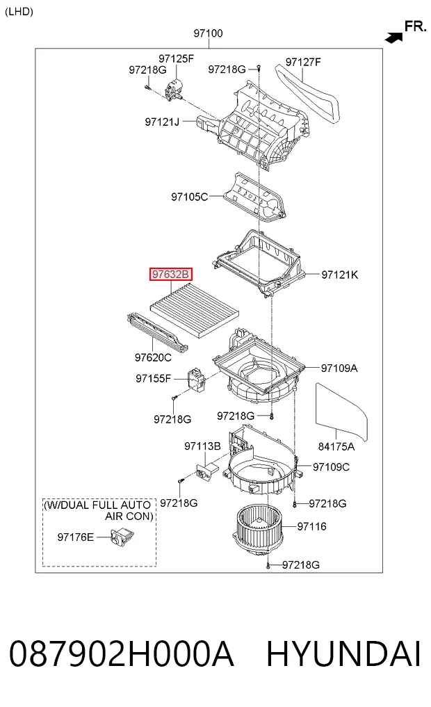 087902H000A Hyundai/Kia Внутрішньосалонний фільтр