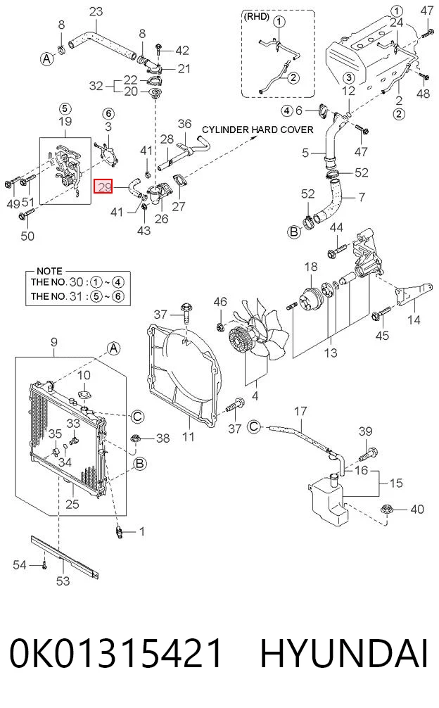 0K01315421 Hyundai/Kia