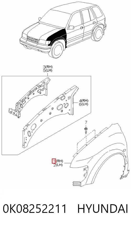 Крила на KIA Sportage I K00