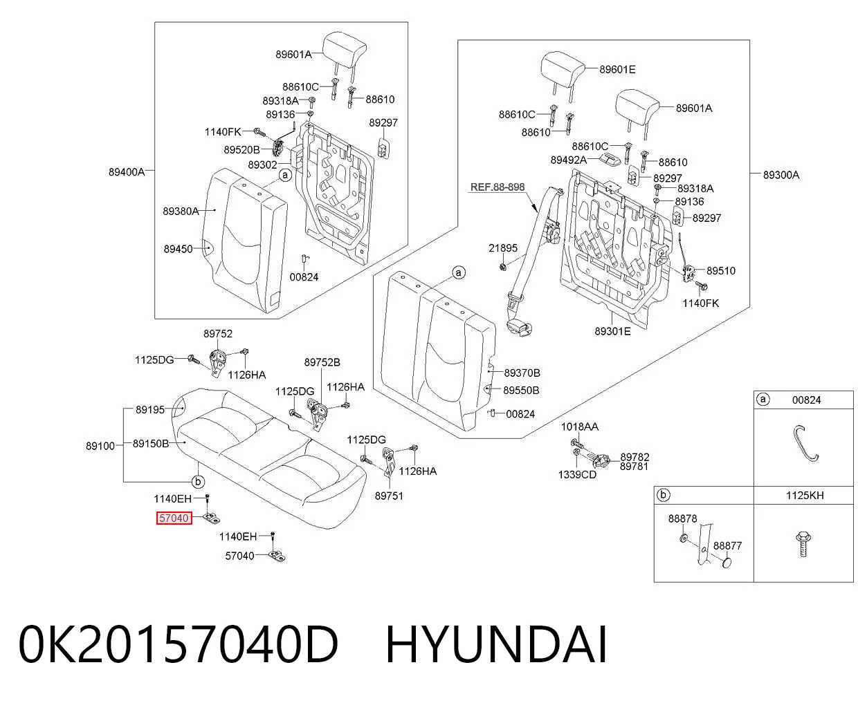0K20157040D Hyundai/Kia