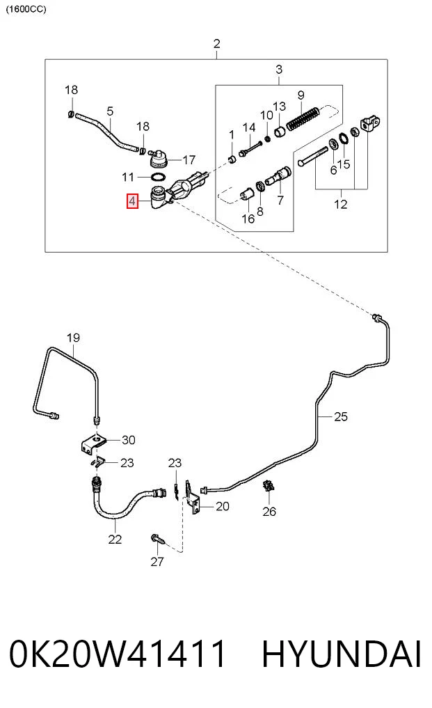 0K20W41411 Hyundai/Kia