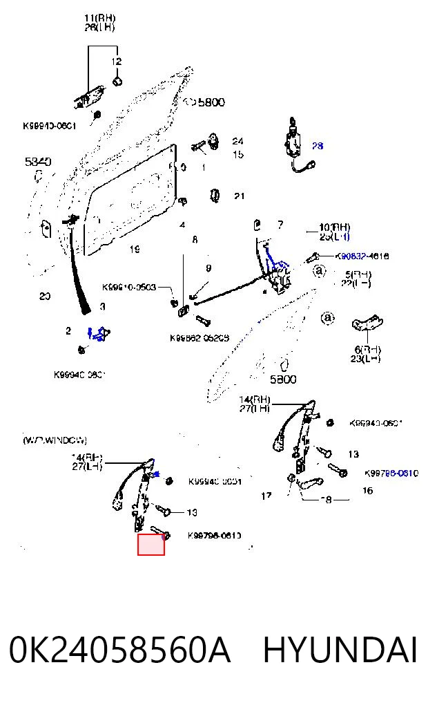 0K24058560A Hyundai/Kia