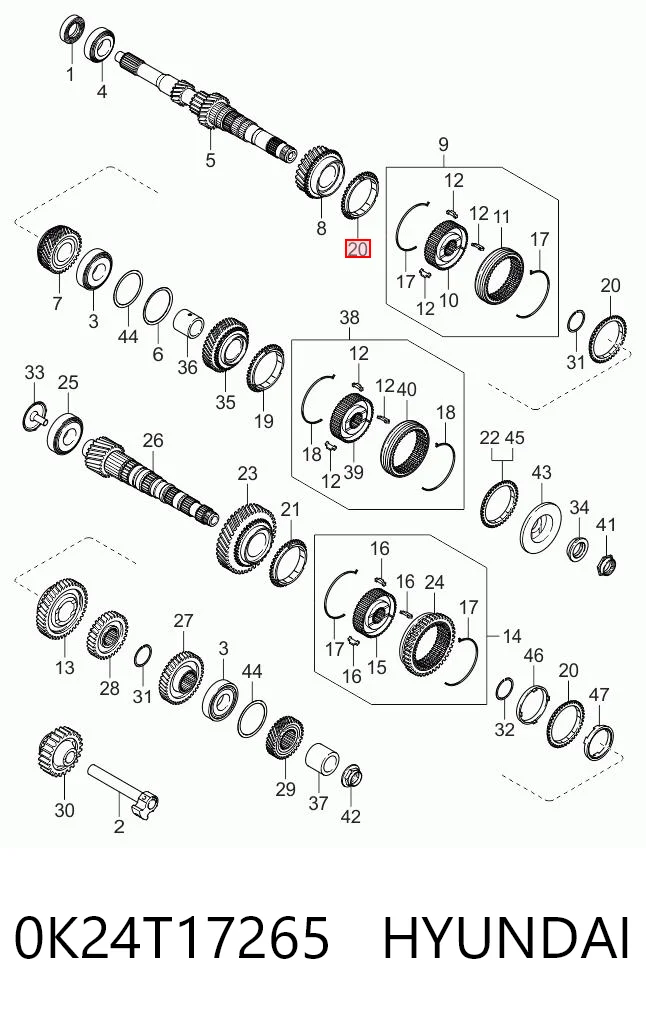 0K24T17265 Hyundai/Kia