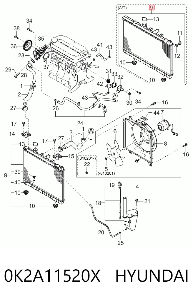 0K2A11520X Hyundai/Kia