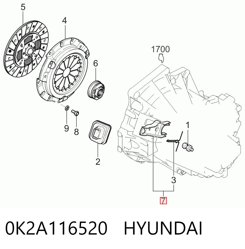  Вилка зчеплення Mazda 626 3