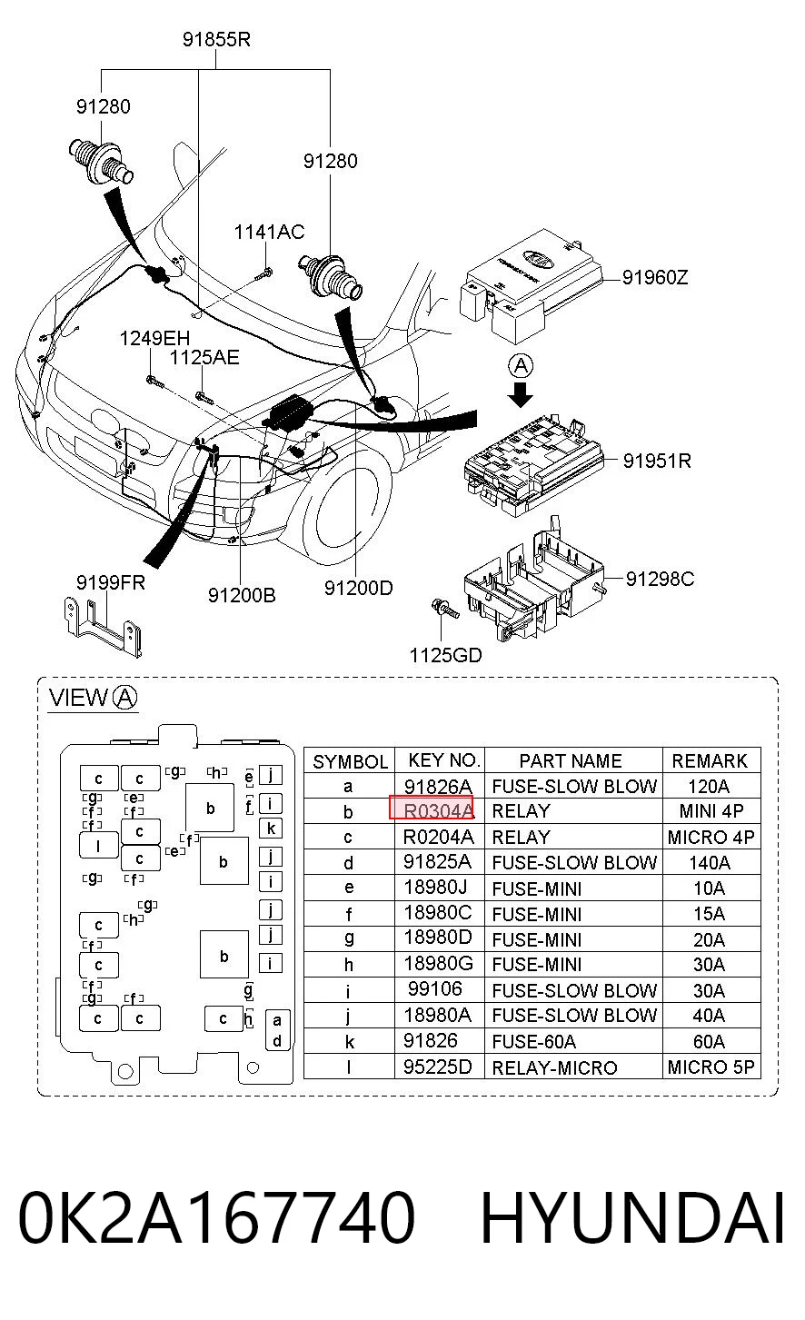 0K2A167740 Hyundai/Kia Реле покажчиків поворотів