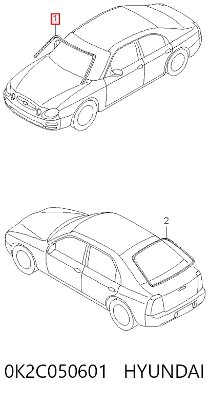 Молдинг вітрового скла KIA Shuma I хетчбек (FB) (1998 - 2001) ціна, від 113.20 USD