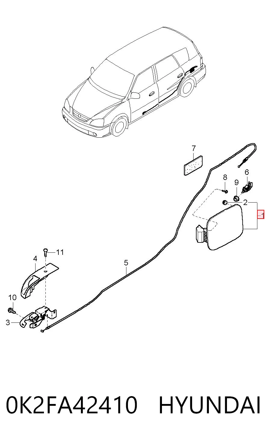 0K2FA42410 Hyundai/Kia