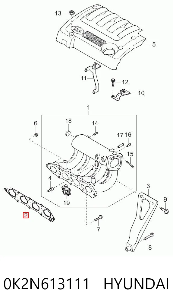 0K2N613111 Hyundai/Kia