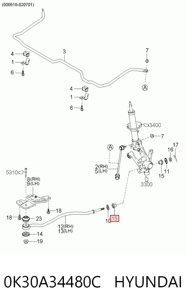 Сайлентблок переднього важеля J40313OEM Korea (oem)