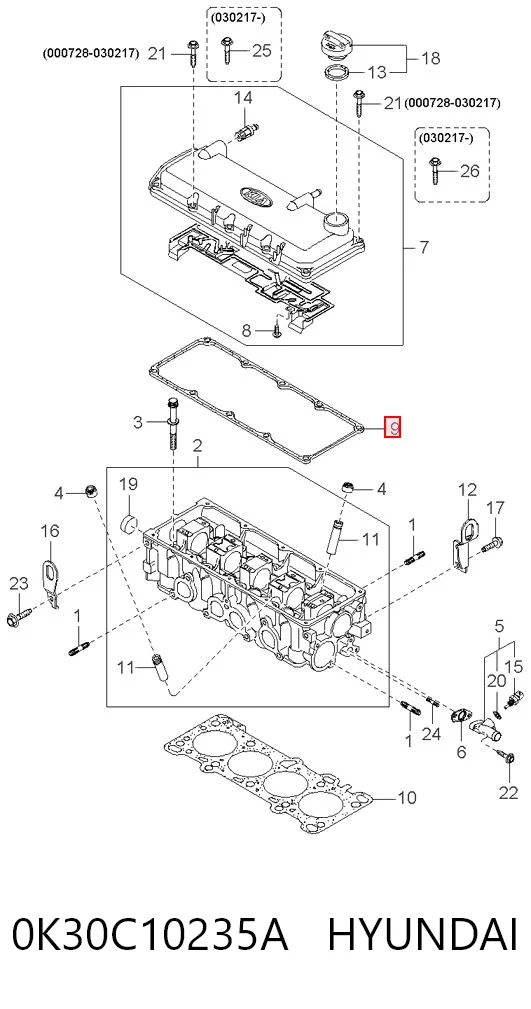 Прокладка клапанної кришки двигуна Korea (oem) N40306OEM ціна, від 5.08 USD