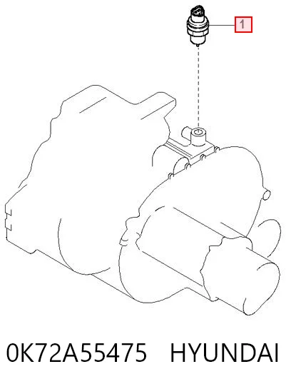 0K72A55475 Hyundai/Kia Датчик швидкості спідометра