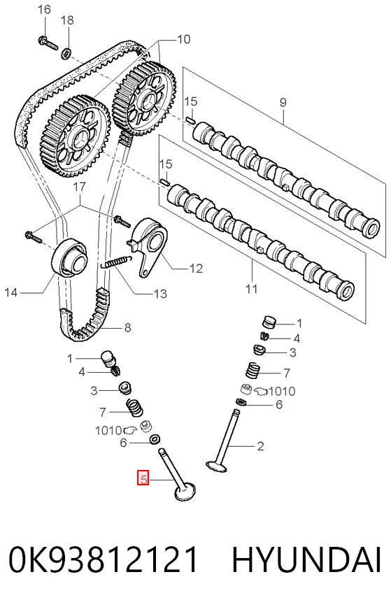 0K93812121 Hyundai/Kia