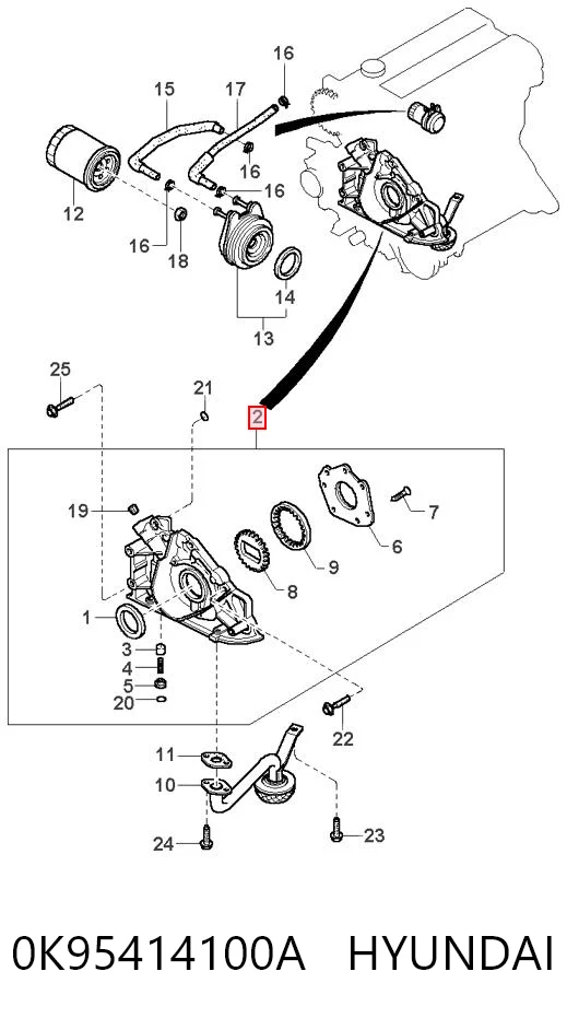 OP0131 Magneti Marelli Масляний насос двигуна