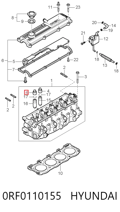 Купити RF0110155 Taiho Сальник клапана