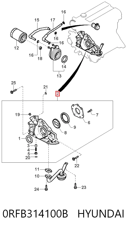 Помпа масляна Magneti Marelli OP0131 ціна, від 45.03 USD