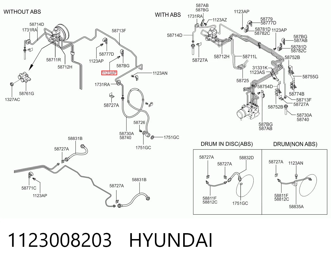 1123008203 Hyundai/Kia 
