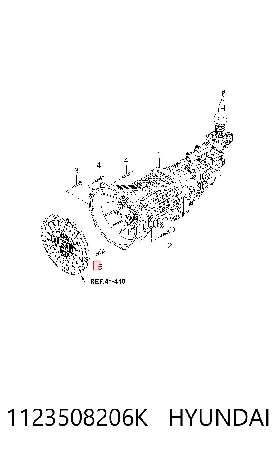 1123508206K Hyundai/Kia Болт кріплення маховика