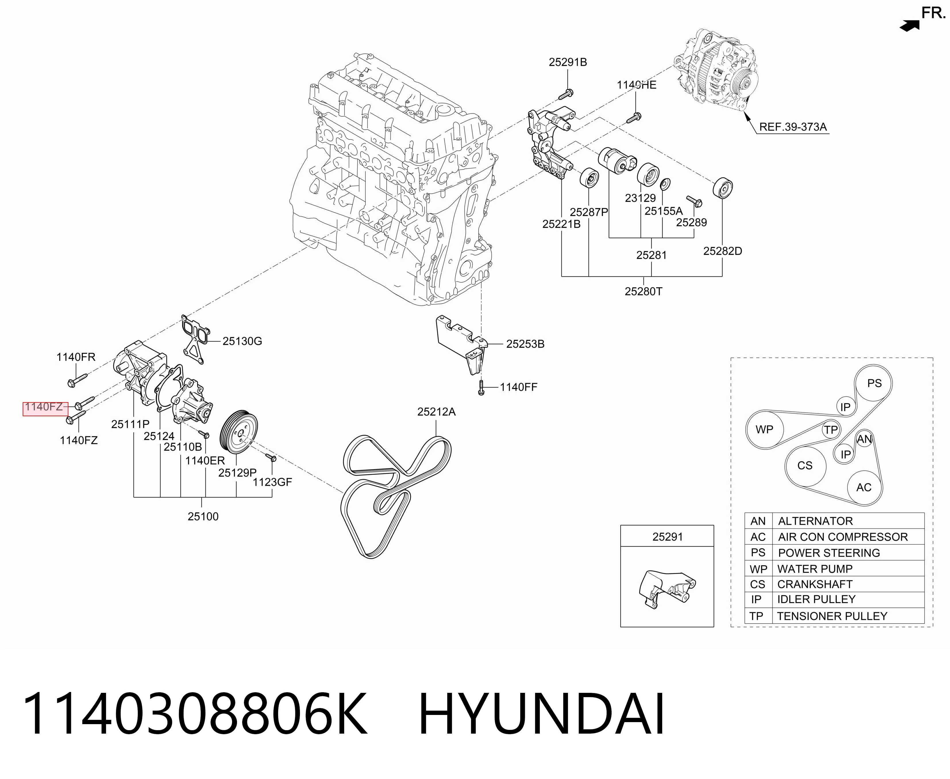 1140308806K Hyundai/Kia 