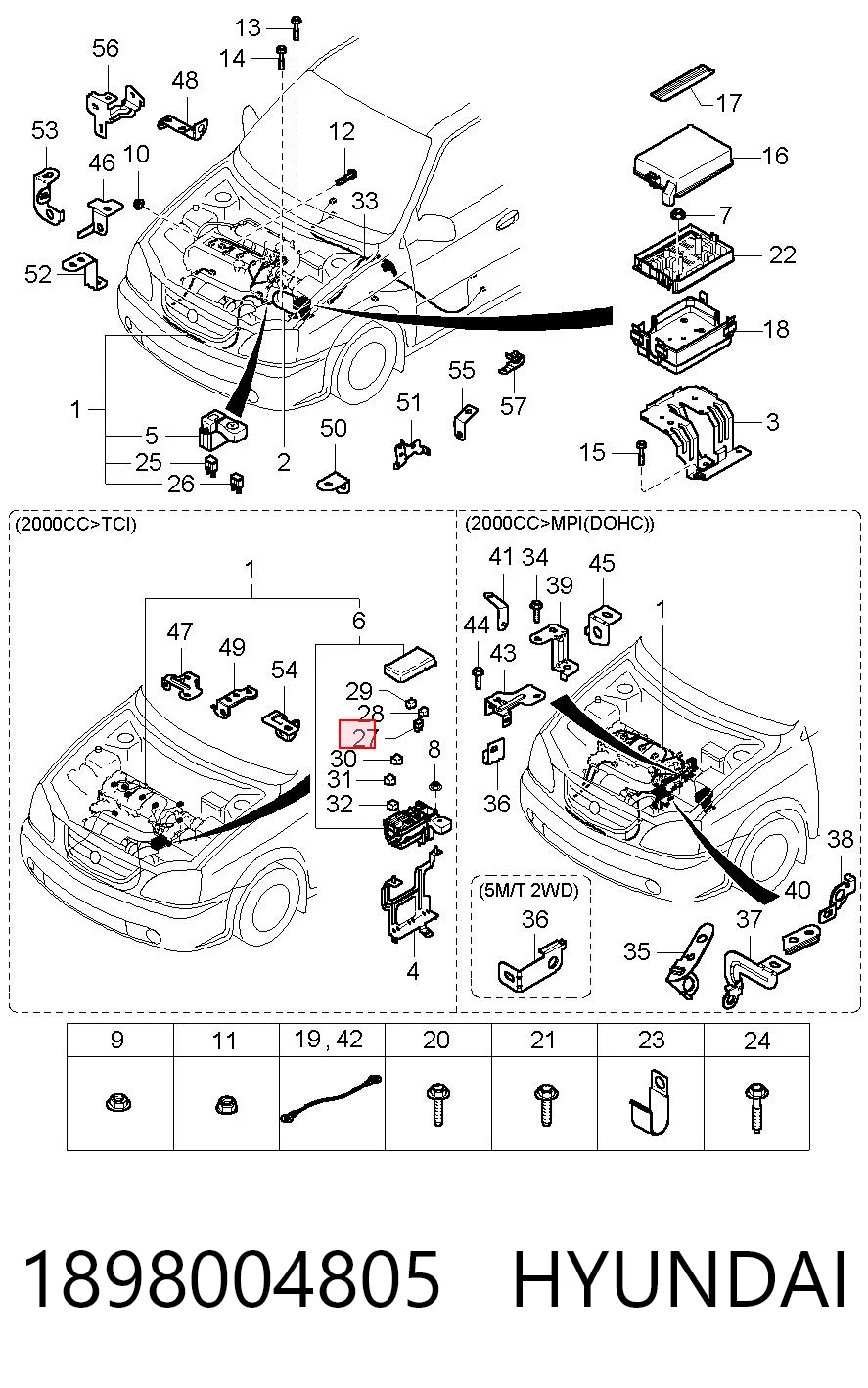 1898004805 Hyundai/Kia 