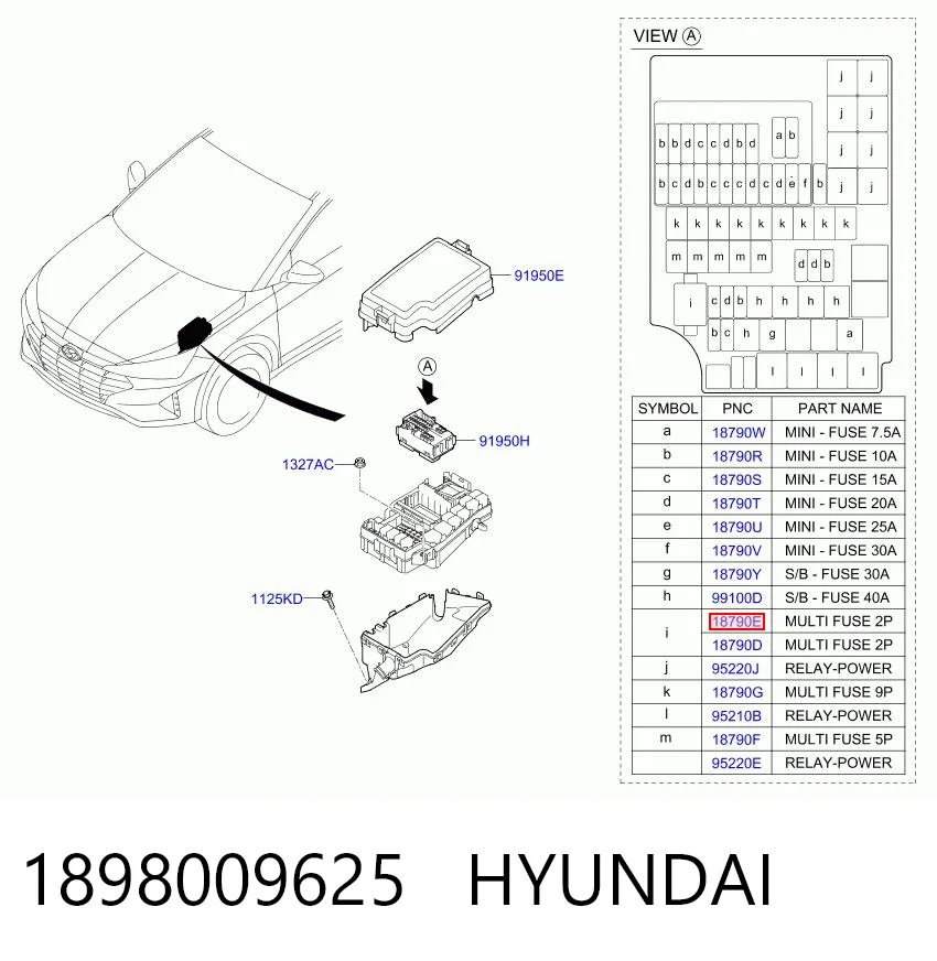 1898009625 Hyundai/Kia 