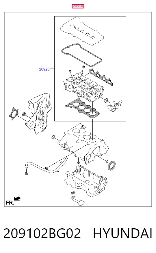 Купити Комплект прокладок Hyundai Accent IV RB