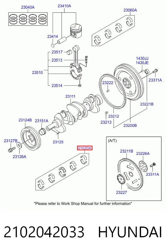 Вкладиші коленвала, корінні, комплект, стандарт (STD) KAP KM0100066 ціна, від 27.94 USD