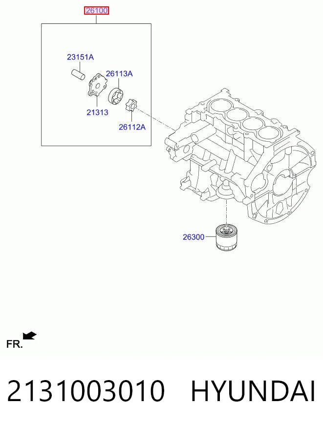 OP0142 Magneti Marelli Масляний насос двигуна