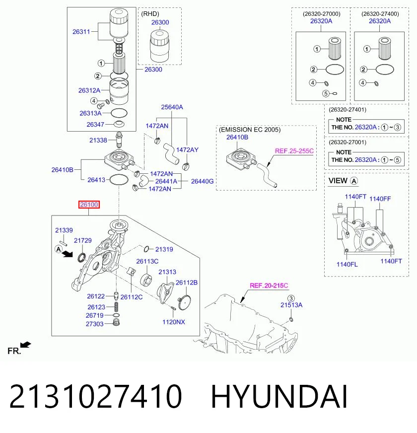 Маслонасос Hyundai Sonata V