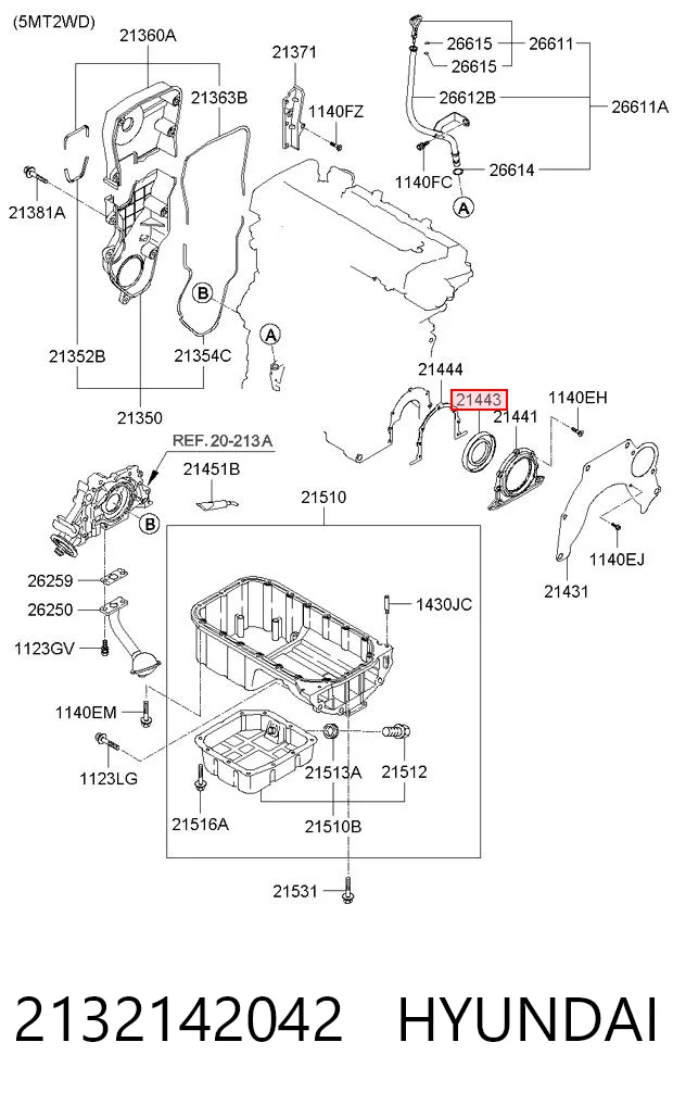 Сальник колінвала двигуна, задній KAP KM0400040 ціна, від 5.50 USD
