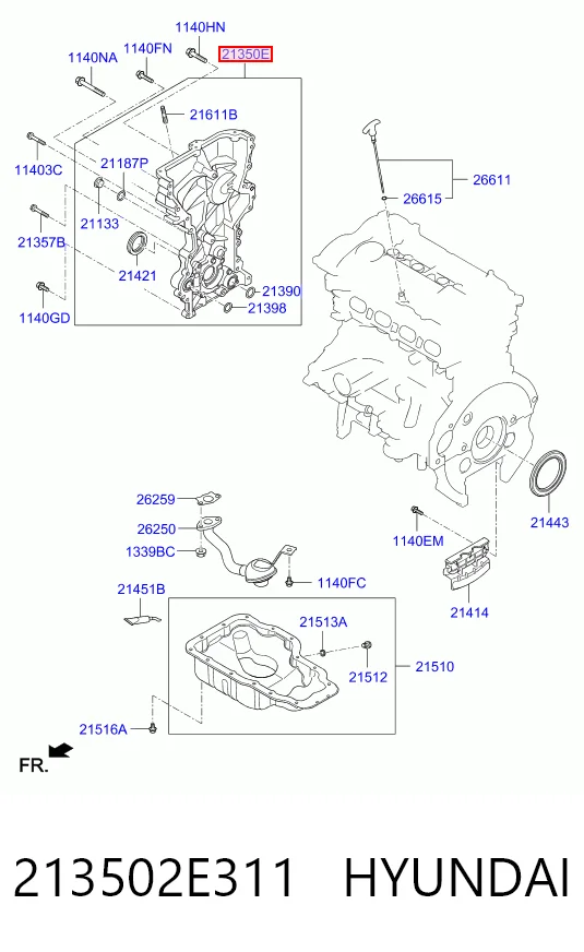 Купити 213502E330 Honda Насос маслозакачуючий