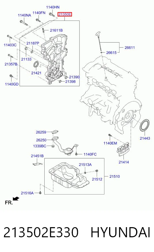 Маслонасос Honda 213502E330