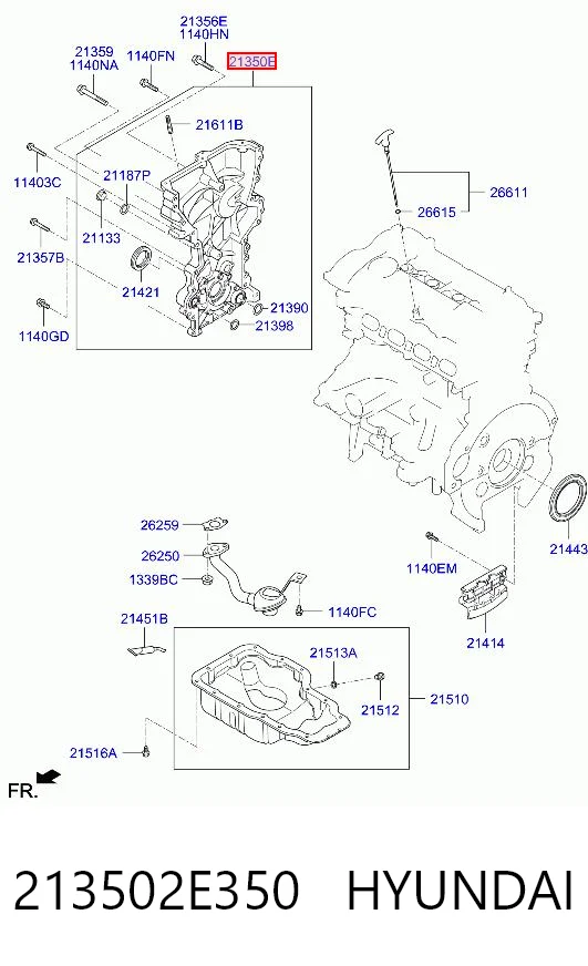 Помпа масляна Honda 213502E330 ціна, від 170.35 USD