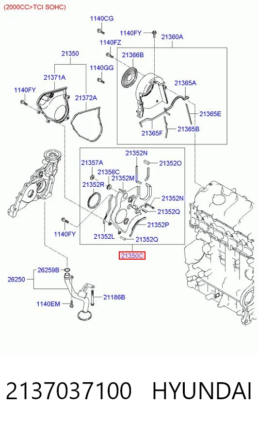 2137037100 Hyundai/Kia 