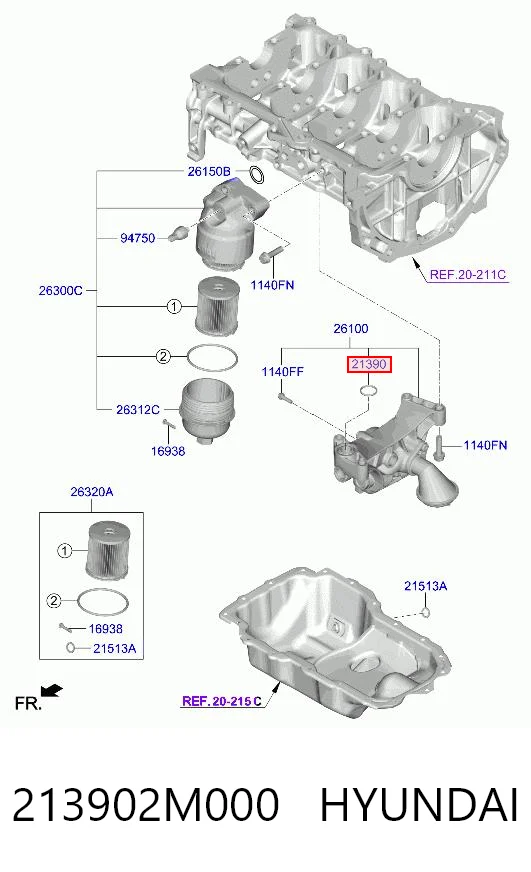 213902M000 Hyundai/Kia 