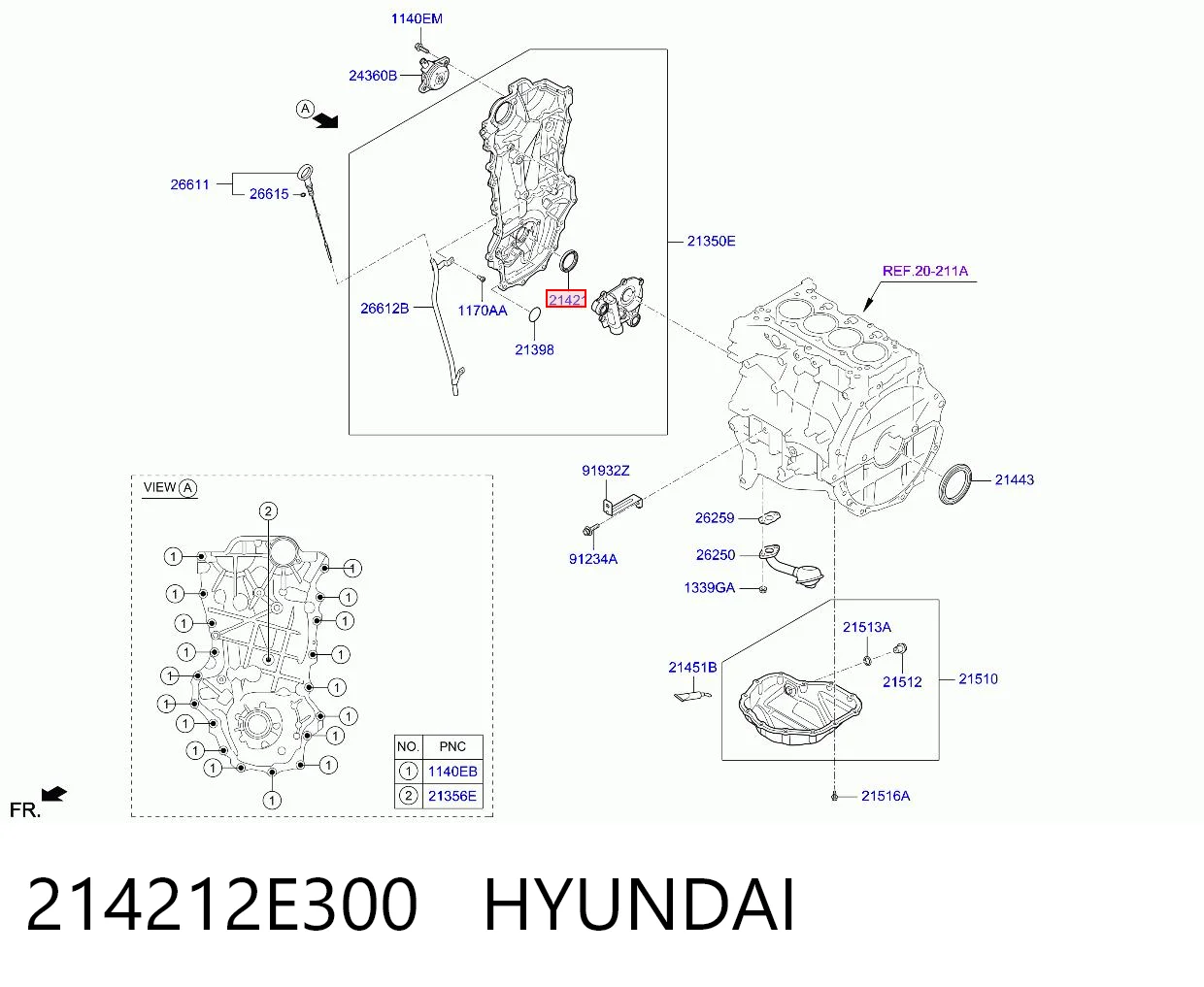 Сальник колінчастого валу на Hyundai I40 I VF