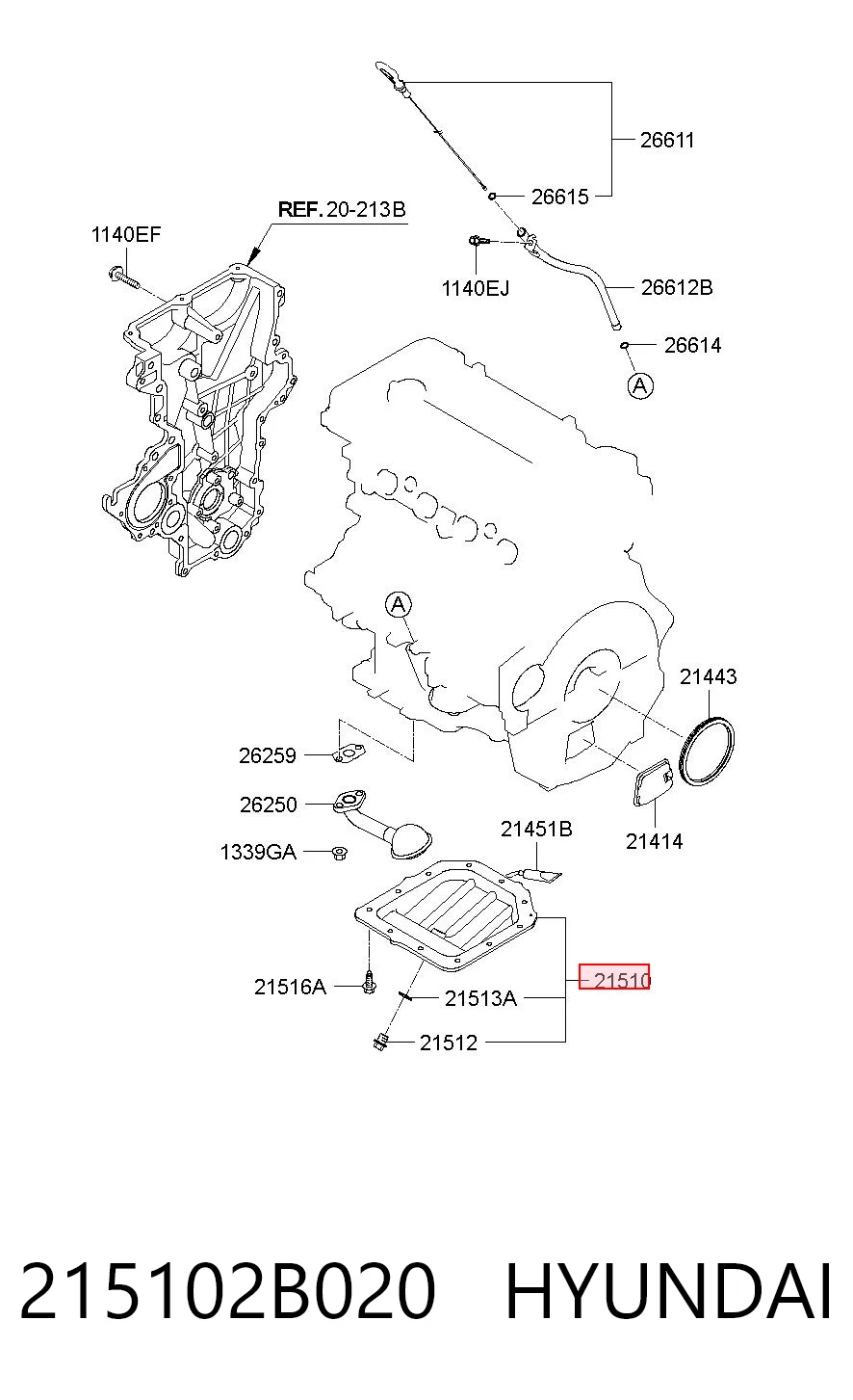 Піддон двигуна AND 3A103063 ціна, від 18.20 USD