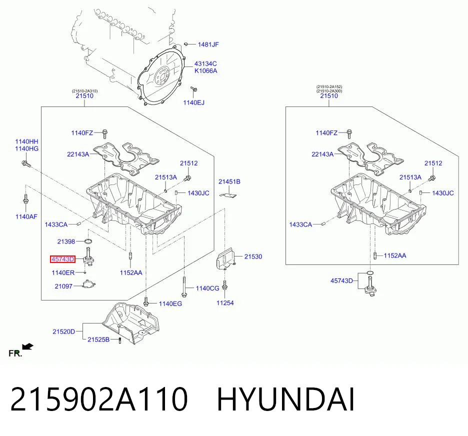 Датчик рівня масла двигуна Hyundai Accent IV
