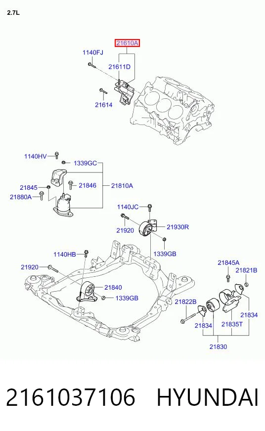 2161037106 Hyundai/Kia 
